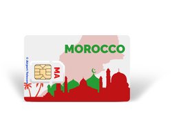 Simkaart Marokko Unlimited 30 Dagen Data Prepaid Met Snel 4G/5G Internet En Bellen Op Reis In Midden Oosten Met Airport Telecom