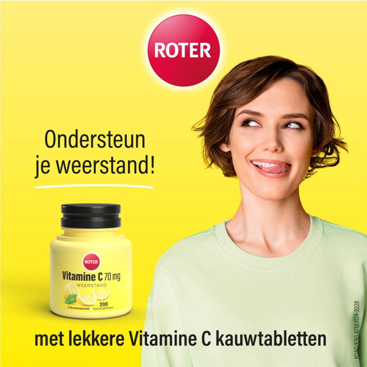 Roter Vitamine C 70 mg Citroen - 2 x 200 kauwtabletten - Voordeelverpakking