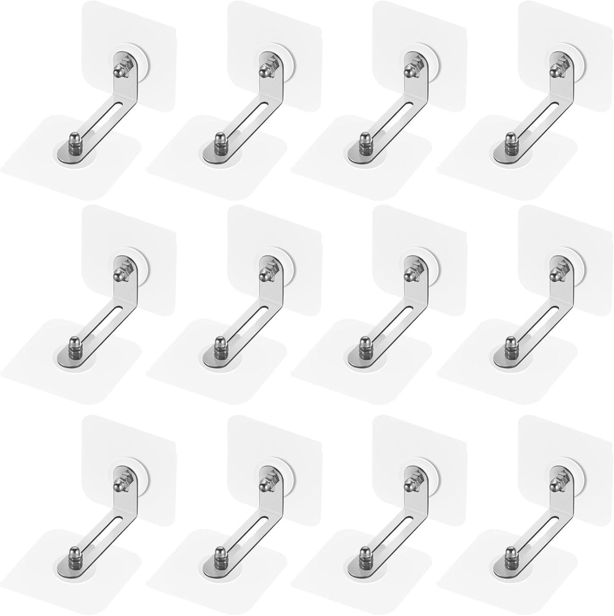 Image of 12 paar kantelbeveiliging - meubels kantelbeveiliging - kast kantelbeveiliging zonder boren - kantelbeveiliging voor kast rek - commode belastbaarheid - kantelbeveiliging meubels voor peuters - huisdieren