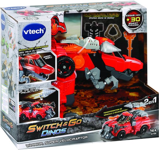 Vtech Transformers Computer Transformers Voertuig Vtech Switch & Go Dinos - Warrior, Super ...