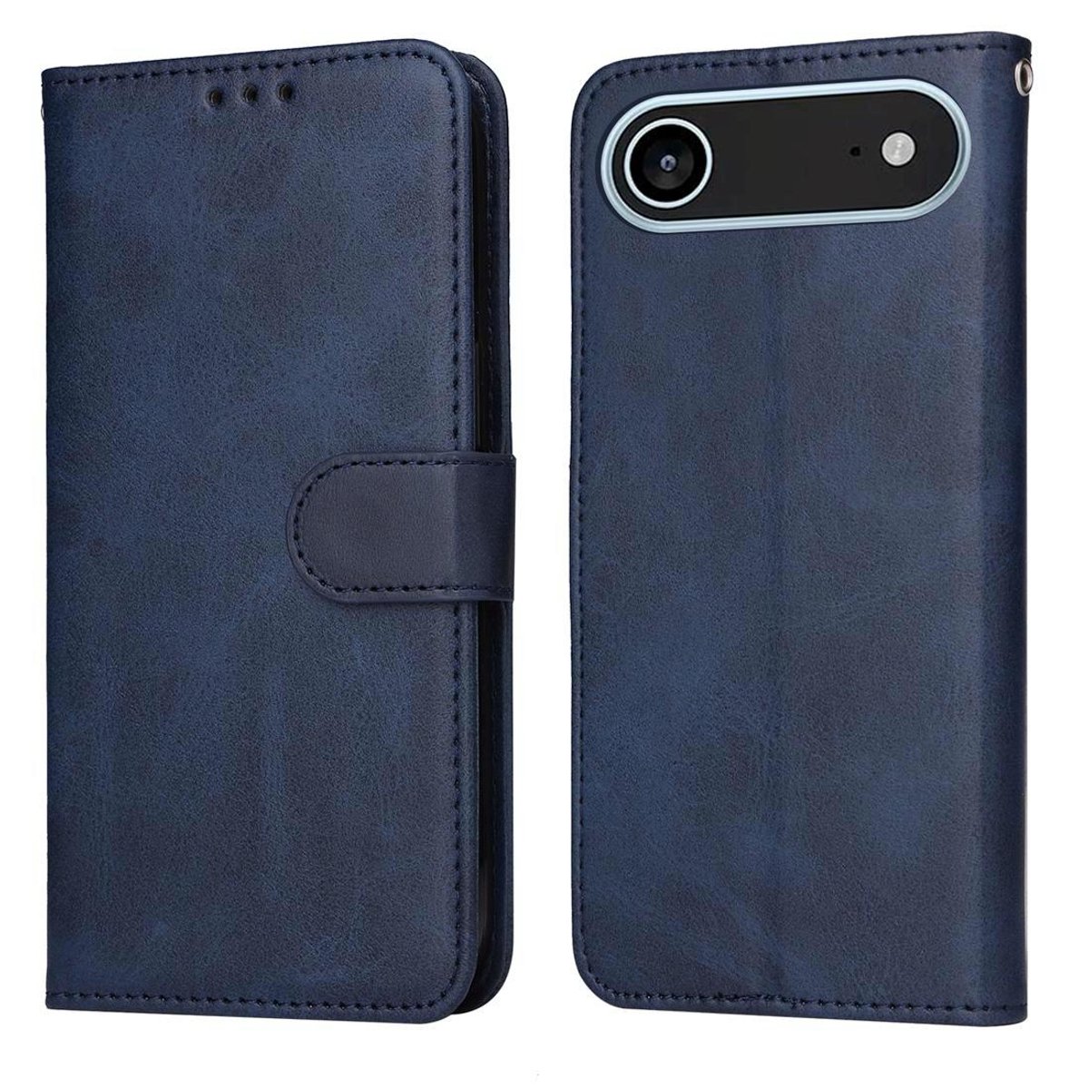 Mobigear Telefoonhoesje geschikt voor Apple iPhone Air Hoesje | Mobigear Wallet Bookcase Portemonnee | Pasjeshouder voor 3 Pasjes | Telefoonhoesje voor Pinpas / OV Kaart / Rijbewijs - Blauw