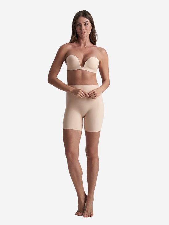 Bye Bra - Short taille moyenne à dos bas | Beige-XL