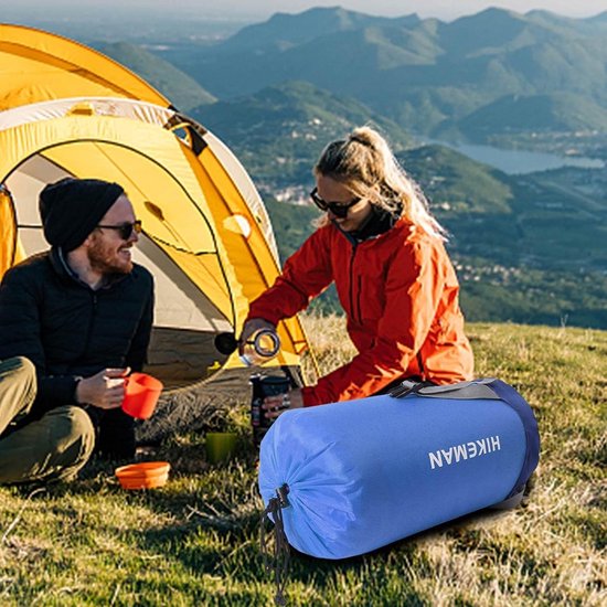 Slaapzak compressiezak - M - 15L - 21*43CM - Geschikt voor slaapzakken met een gewicht van 1,0kg-1,5kg - Waterdichte, ultralichte, compacte ruimtebesparende uitrusting - Geschikt voor kamperen, reizen en buitenactiviteiten van Merkloos — afbeelding 4
