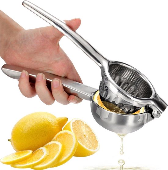 Scoby - Citruspers - Handmatige lemon squeezer - Juicer - Geschikt voor citroen en limoen - Persknijper - Zilver van scoby — afbeelding 4