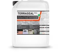 Terraseal Pro 10L (60m2) - Nano Coating - Bestrating en Terras impregneermiddel voor het waterafstotend impregneren van Steen, Beton, Tuintegels, Dakpannen, Klinkers