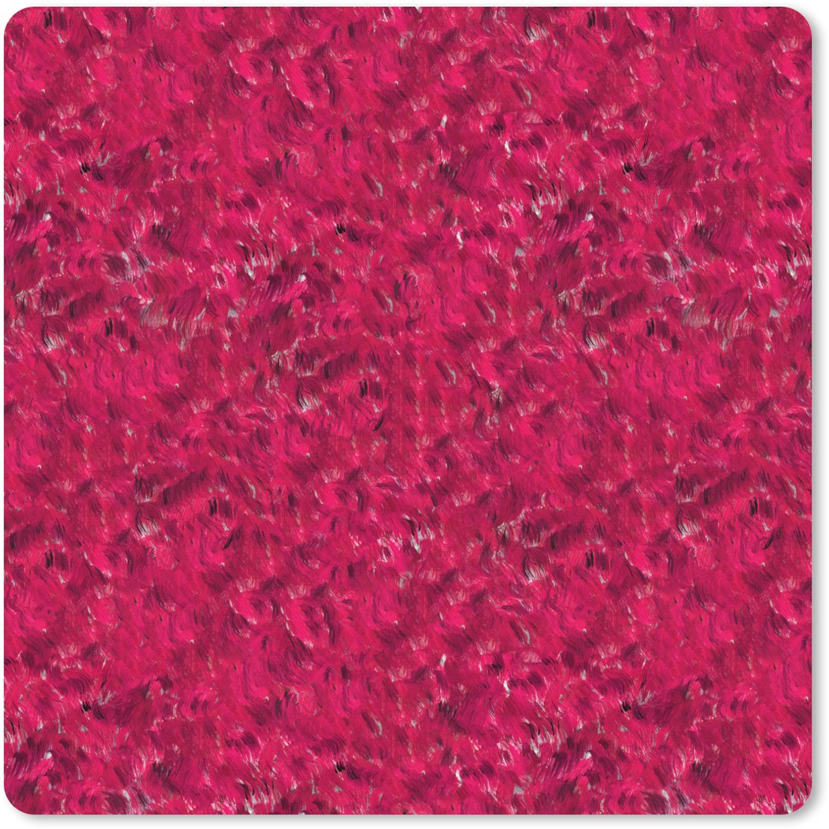 Muismat XXL 40x40 cm - Bureau onderlegger - Bureau mat Vloeiend - Verf - Texturen - Rood - Bureaumat - Gaming mousepad xl - Bureaulegger groot - Computer deskmat