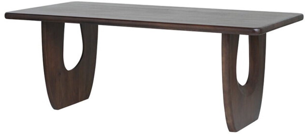 Eettafel Handai mangohout 180x90 cm - Walnoot - Japandi
