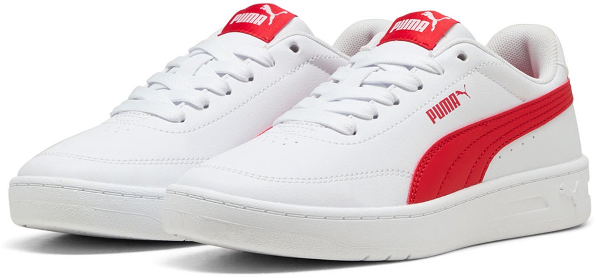 Puma Court Classic Clean Schoenen Kinderen Rood