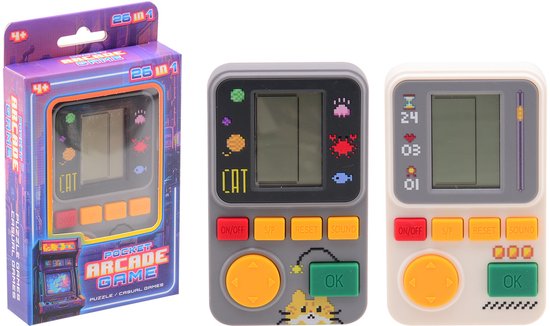 Johntoy retro brick game spelcomputer – klassiek speelgoed