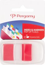 Pergamy index ft 43 x 25 mm, rood 12 stuks