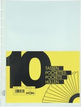 Atoma Accessoires pour cahiers - Ensemble de 10 protections transparentes