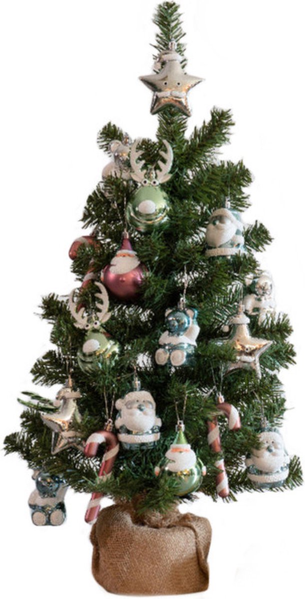 Imperial Kant en klare kerstboom inclusief versiering - 75cm hoog - 20  ornamenten -... | bol.com