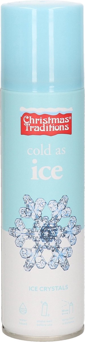 Christmas Traditions Ijsbloemen spray - 150 ml - ijs spuitbus - sneeuwspray - bevroren/vorst - spuitbus - ijssterren