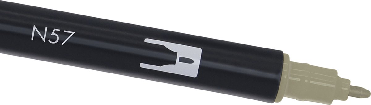 Tombow Brush pen - ABT N57 - Dual Brushpen - Warm gray 5 - Grijs — afbeelding 4