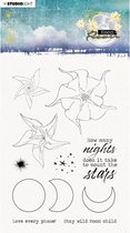 Studio Light Moon flower collection clear stamp How many n
