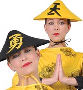 Zwart chinees hoedje voor volwassenen