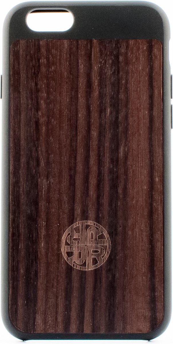 Apple iPhone SE (2022) Hoesje - Reveal - Wooden Serie - Hout Backcover - Forest - Hoesje Geschikt Voor Apple iPhone SE (2022)