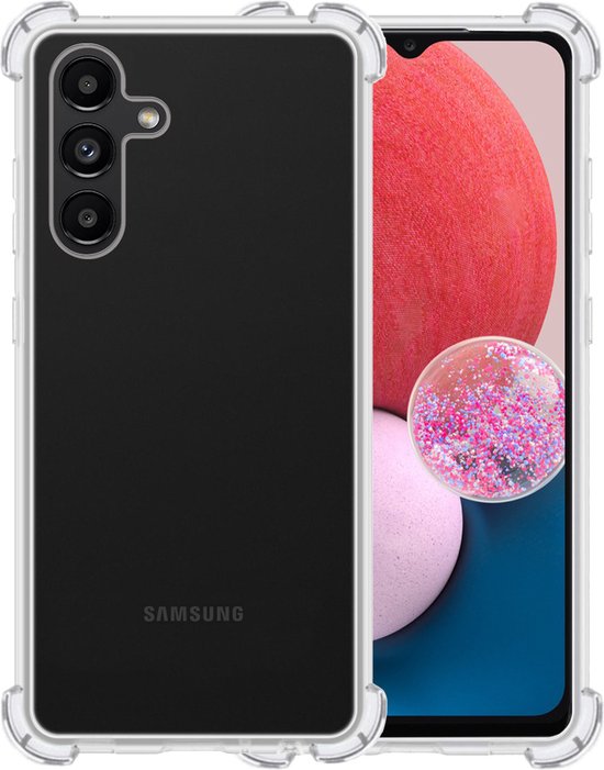 Hoesje Geschikt voor Samsung A13 5G Hoesje Siliconen Shock Proof Case Hoes - Hoes Geschikt voor Samsung Galaxy A13 5G Hoes Cover Case Shockproof - Transparant