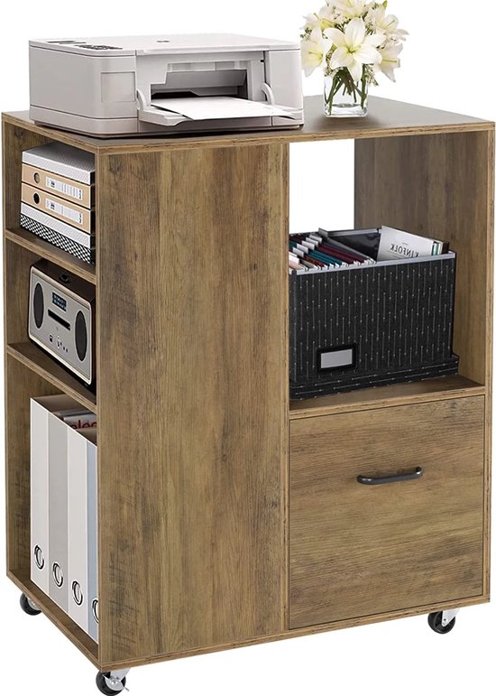 en.casa] Metalen kast Karlskrona multifunctionele archiefkast opbergkast 102x43x40 cm zwart mat
