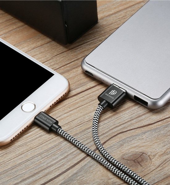 Dux Ducis Fast Charging 2.1A Lange Apple iPhone Lightning Oplaad Kabel 5 Meter - Dux Ducis