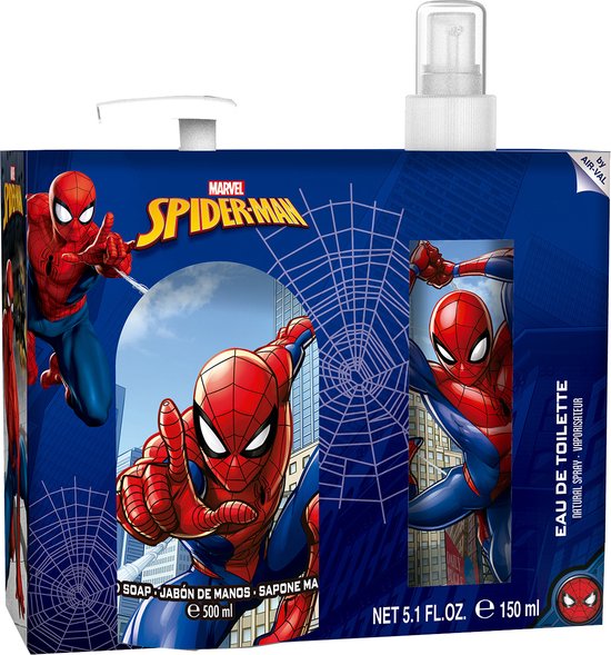 Spiderman EDT 150 ml + Savon Liquide Mains 500 ml - Coffret Cadeau | bol