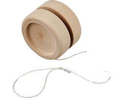 Speelgoed jojo van hout 5 cm voor kinderen - Kinderspeelgoed - Uitdeelspeelgoed - Grabbelton cadeautjes