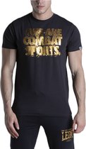Leone T-Shirt Zwart/Goud Extra Large