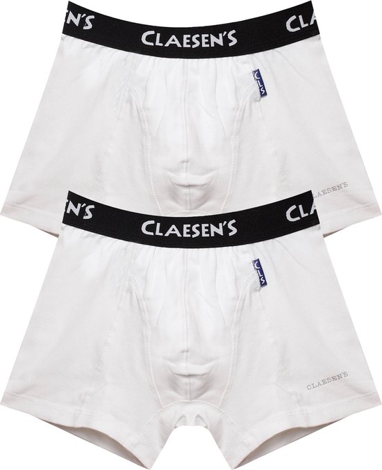 Claesen's® - Jongens Boxershorts 2-pack Zwart - Black - 95% Katoen - 5% Lycra