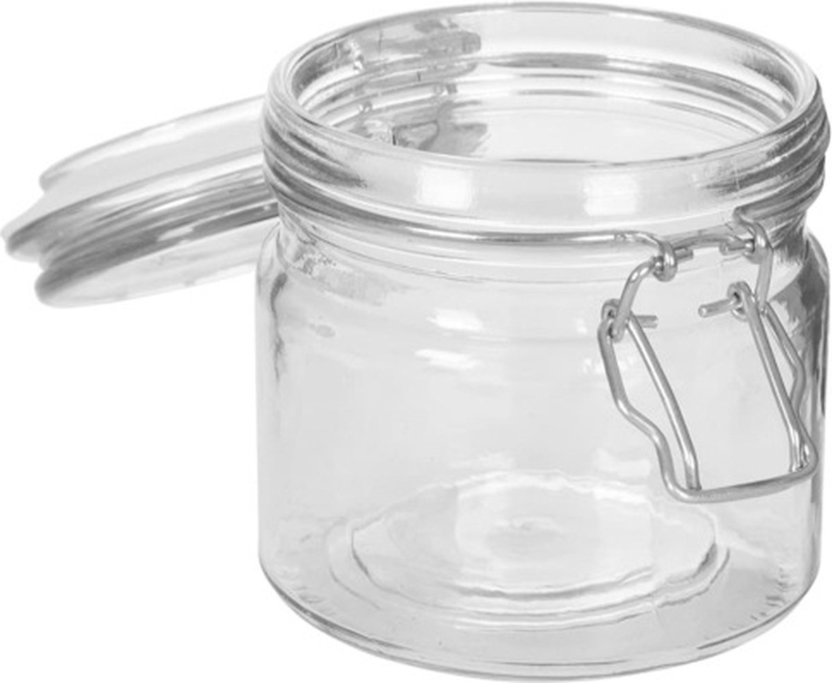 Wasmiddelpods opslag glas, 2 l waspoeder, glazen containers, voorraaddozen met deksel, luchtdicht en 32 stickers, 2 lepels en schoppen, meelcontainer, voor rijst, pasta, chocolade