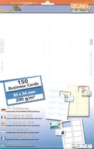 Decadry visitekaarten MicroLine formaat 85 x 54 mm 200 g/m�� 150 kaartjes