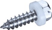 GOEBEL® - 500 x Zeskant plaatschroeven (Ø x L) 4,8 x 19 mm Staal Verzinkt met PA (Polyamide) Ring DIN7976 / ISO1479 - Schroeven - 2010248190