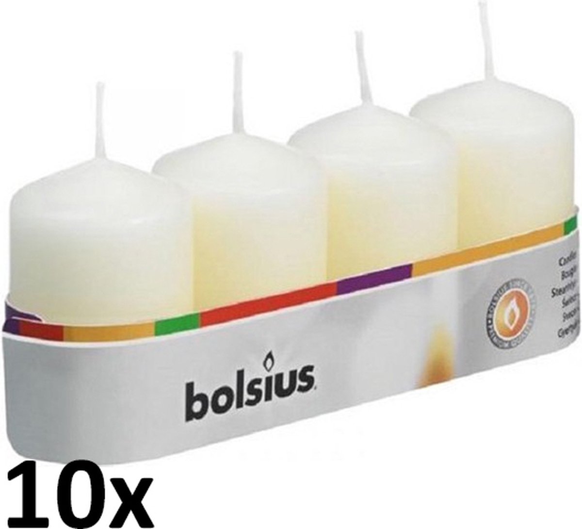 Bolsius Lot de 60 bougies chauffe-plat - Longue durée de