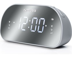 Muse M-170CMR - Wekkerradio met groot spiegeldisplay