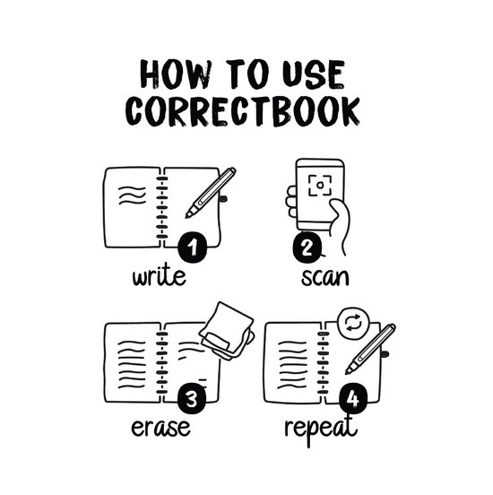 Correctbook Scratch To-Do: cahier effaçable / réutilisable, 8