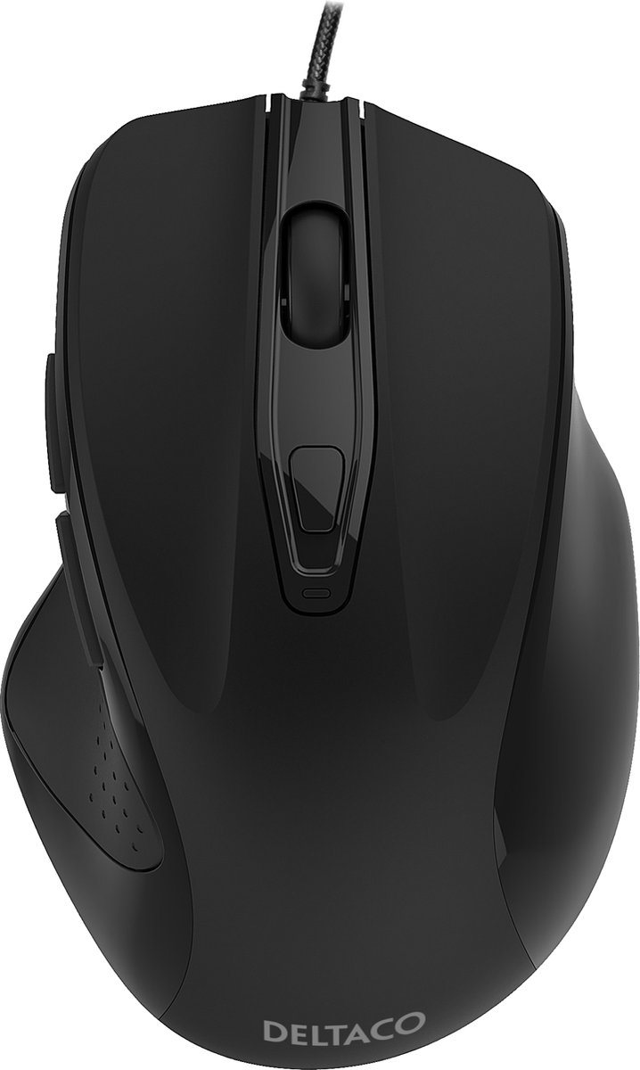 Deltaco MS-801 - Stille Optische Muis - 3200 DPI - Bedraad - Zwart