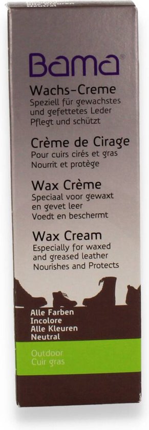 Bama Wax Cream  neutraal voor alle kleuren
