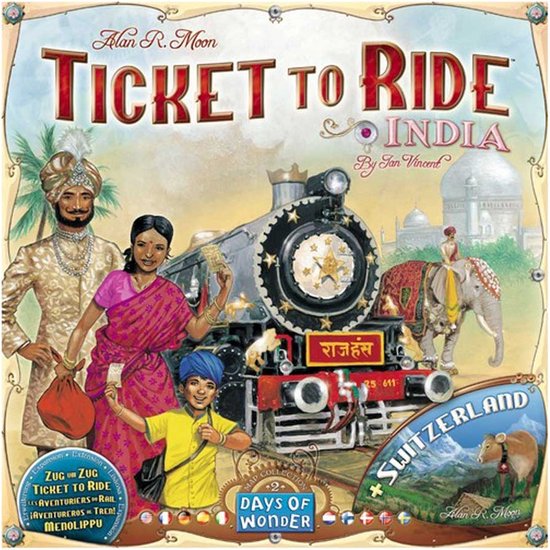 Ticket to Ride India & Zwitserland - Uitbreiding