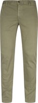 Alberto - Rob Stretch Chino Groen - Heren - Maat W 32 - L 32 - Slim-fit