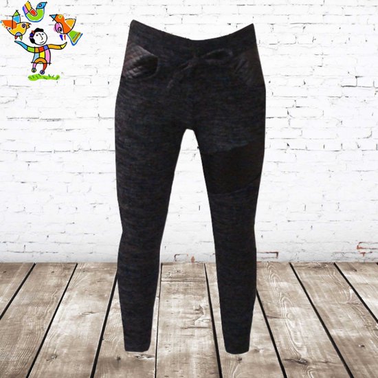 Pantalon fille noir 110/116 - s&C-110/116-Pants