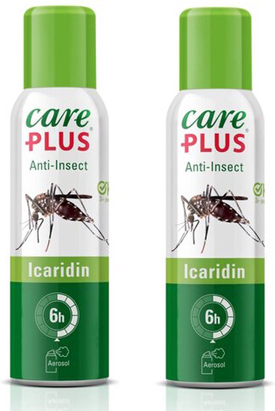 2x Care Plus Anti Insect Icaridin Aerosol - 100ml