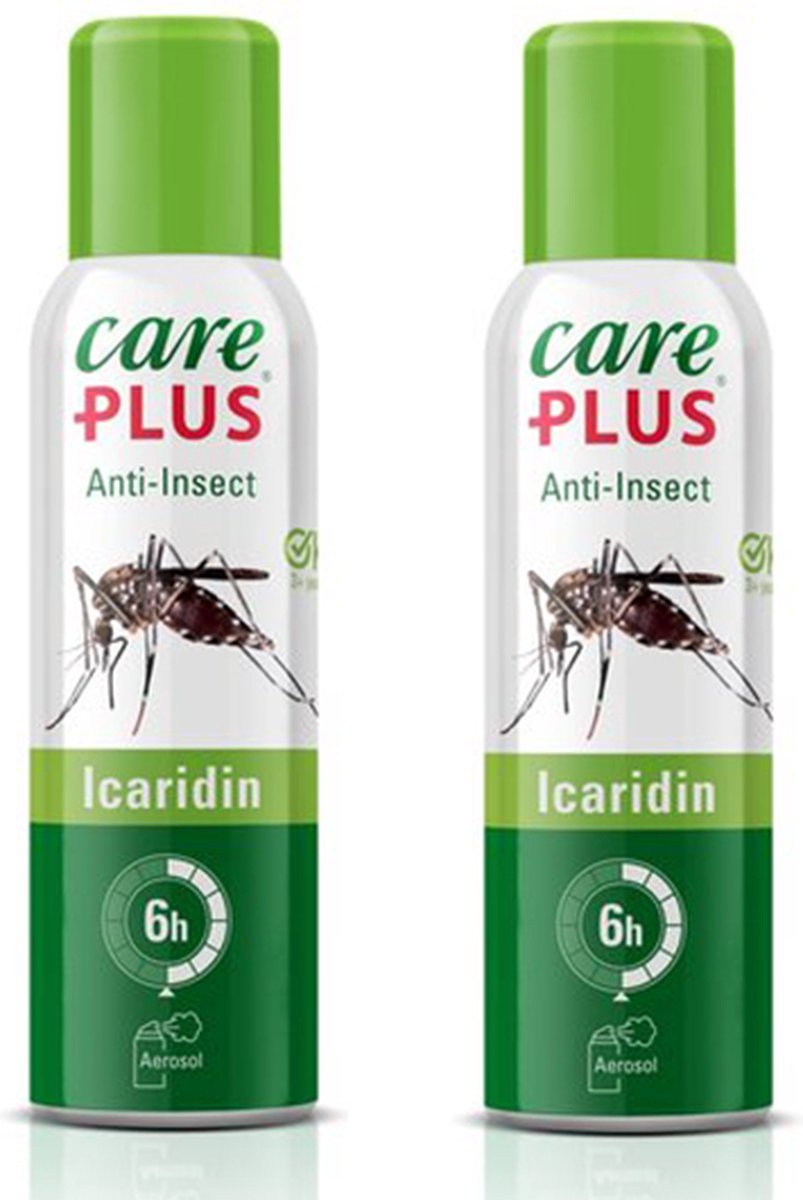 Goedkoopste 2x Care Plus Anti Insect Icaridin Aerosol - 100ml