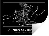 Muurstickers - Sticker Folie - Kaart - Stadskaart - Alphen aan den Rijn - Plattegrond - 80x60 cm - Plakfolie - Muurstickers Kinderkamer - Zelfklevend Behang - Zelfklevend behangpapier - Stickerfolie