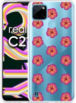 Realme C21Y Hoesje Hawaiiaanse Bloemen II - Designed by Cazy