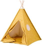 Tipi Tent / Speeltent Kinderkamer Honey Mustard Wigiwama - Speeltent voor Kinderen - Kindertent - Indianentent - Wigwam 100x100x120cm
