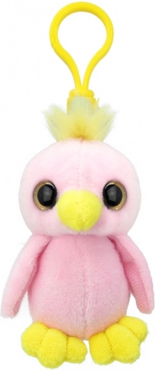Wild Planet Papegaai Sleutelhanger - pluche - vogel knuffeltje - 9 cm