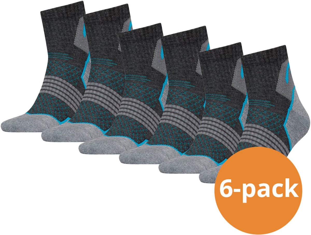HEAD Wandelsokken Hiking Quarter sokken 6-paar halfhoge wandel sokken Unisex Grijs