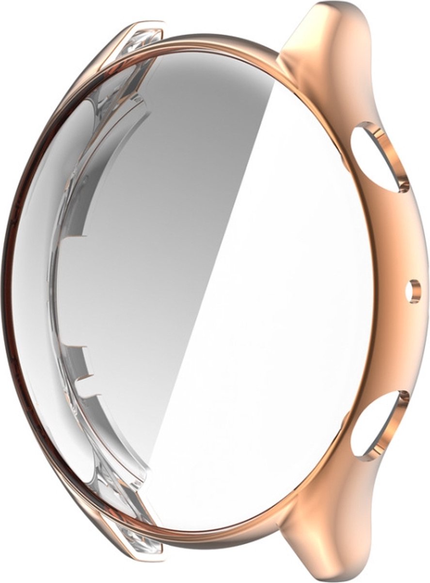 Screenprotector watch case - hoesje - geschikt voor Amazfit GTR 3 en GTR 3 Pro - rosegoud