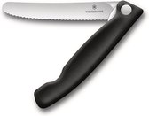 Couteau de table pliable Victorinox avec planche à découper - Zwart - Dentelé