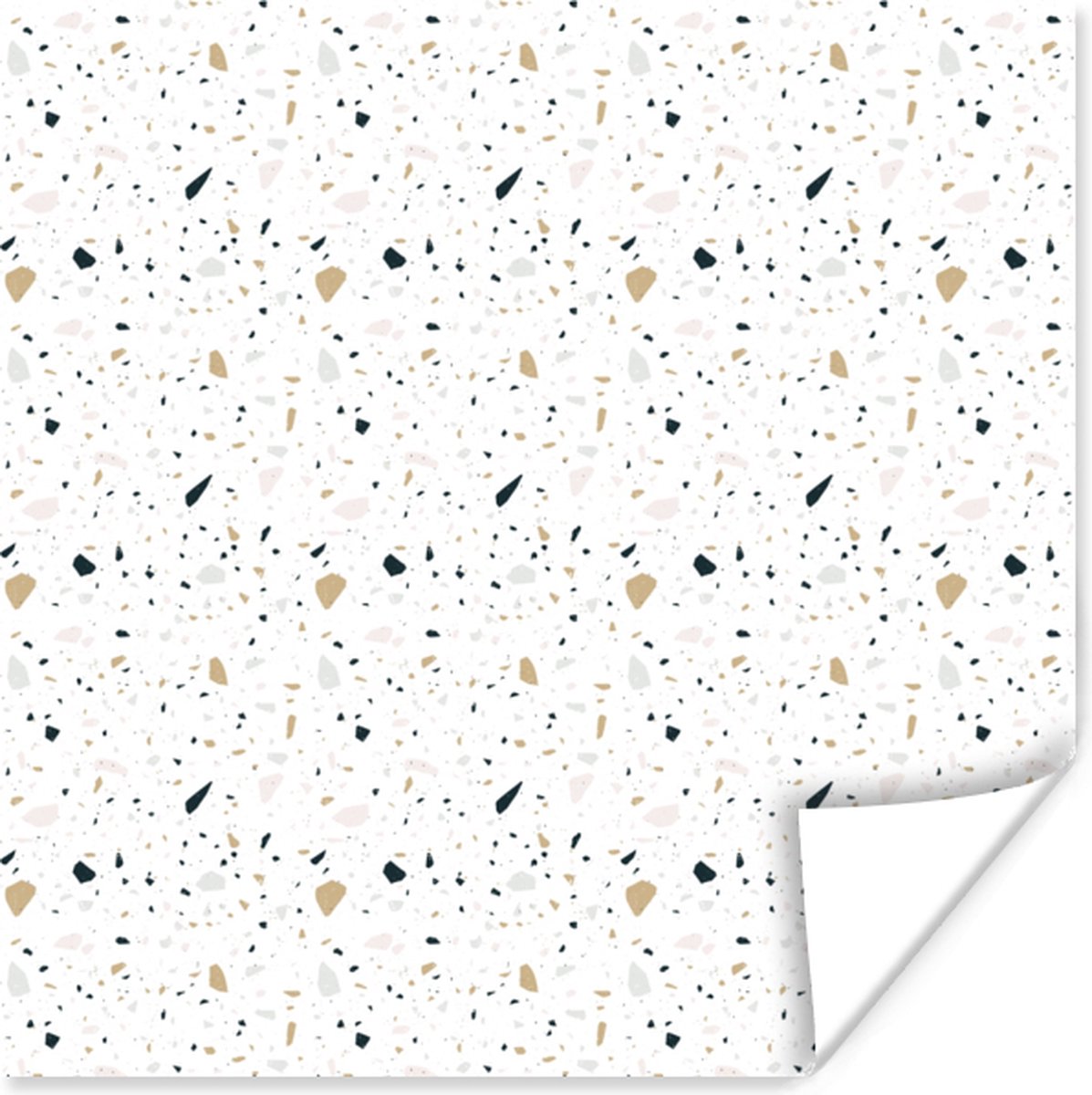 Poster Patroon - Terazzo - Structuur - 50x50 cm