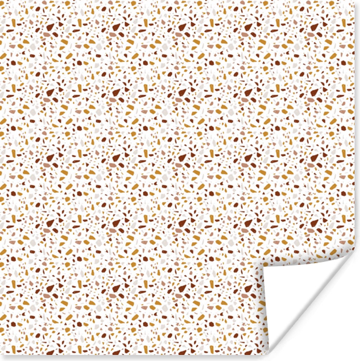 Poster Terazzo - Structuur - Patroon - 50x50 cm